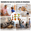 ALEGRIA GARANTIDA - Brinquedo De Pelúcia Dança Cactus  Canções Gravação Luminosa, Educação Precoce