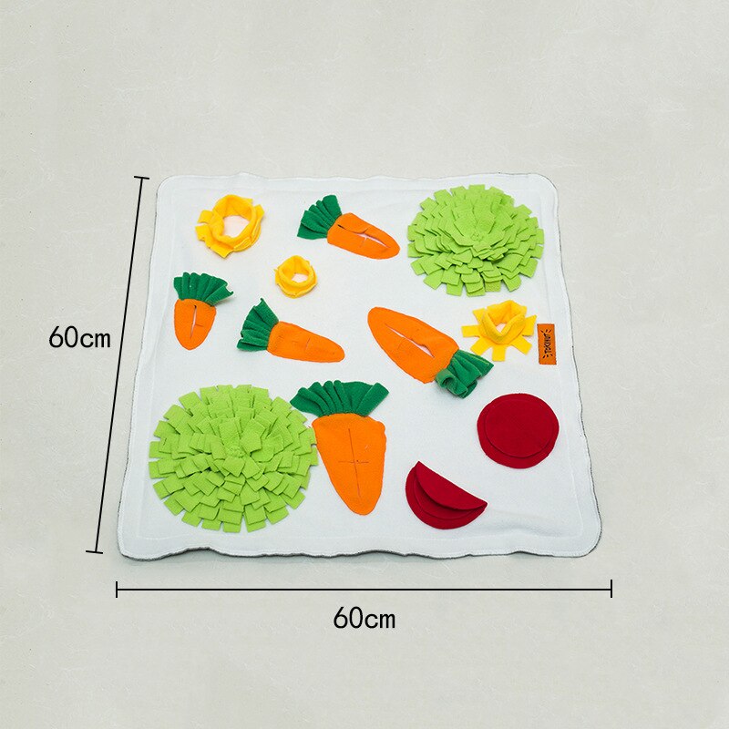 Pet Dog Snuffle Mat Nose Smell Training Sniffing Pad Dog Puzzle Toy Slow Feeding Bowl Food Dispenser Carpet Washable Dog Toys