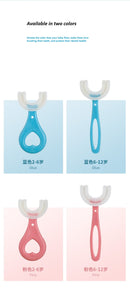 Escova de dentes para bebês, crianças, 360 graus, em forma de U, mordedores, silicone macio, escova para bebês, cuidados bucais, limpeza