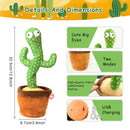 ALEGRIA GARANTIDA - Brinquedo De Pelúcia Dança Cactus  Canções Gravação Luminosa, Educação Precoce