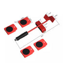 Conjunto de ferramentas de elevação e remoção Conjunto de barras de rodas para mover objetos pesados