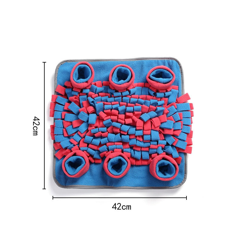Pet Dog Snuffle Mat Nose Smell Training Sniffing Pad Dog Puzzle Toy Slow Feeding Bowl Food Dispenser Carpet Washable Dog Toys
