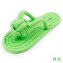 Pet Dog Chew Knot Toy Cotton Rope Slippers Pet Toy Cleaning Teeth  Bite Resistant Chew Puppy Toy Dogs Accessories