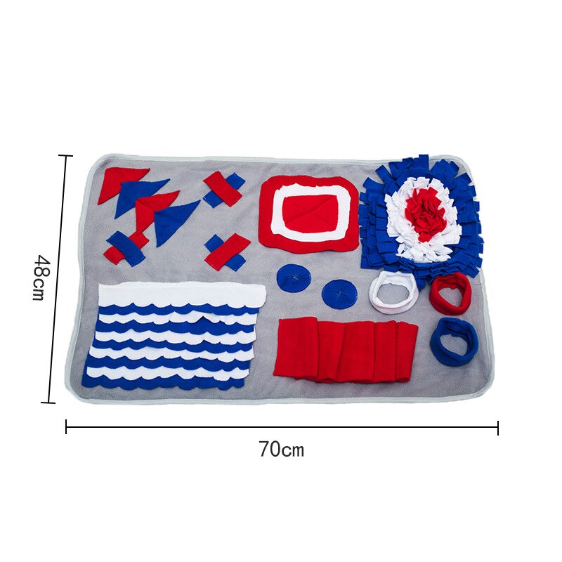 Pet Dog Snuffle Mat Nose Smell Training Sniffing Pad Dog Puzzle Toy Slow Feeding Bowl Food Dispenser Carpet Washable Dog Toys