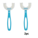 Escova de dentes para bebês, crianças, 360 graus, em forma de U, mordedores, silicone macio, escova para bebês, cuidados bucais, limpeza