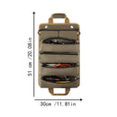 Multi-Purpose Hardware Tool Bag Professional Multi-Pocket Rolled Portable Storage Bag Rolled Waterproof Storage Bag Pliers Wrenc