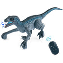 Brinquedos de dinossauro de controle remoto crianças rc caminhada elétrica jurássico simulação de dinossauro brinquedo velociraptor com luz led e rugido