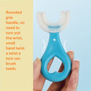 Escova de dentes para bebês, crianças, 360 graus, em forma de U, mordedores, silicone macio, escova para bebês, cuidados bucais, limpeza